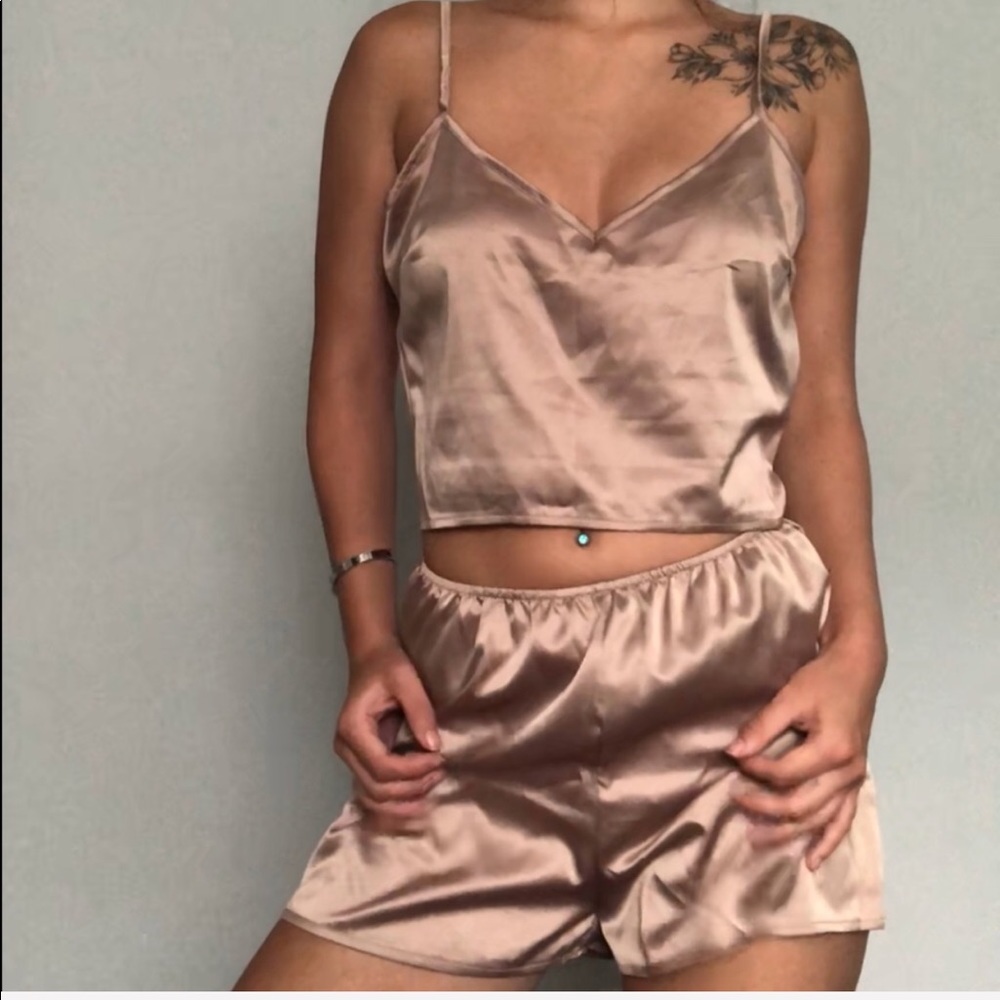 *1 LEFT* sexy “silk” pajama/lingerie 2 Piece set - Picture 3 of 6